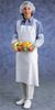 APRON POLY 28X45 WHITE EMBOSSED - Poly